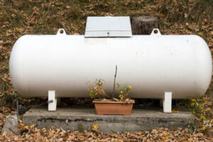 image of a home propane tank depicting how much propane do i have left