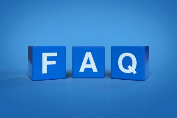 FAQ spelled using blue plastic letter cubes depicting How Much Heating Oil Will I Use A Day questions