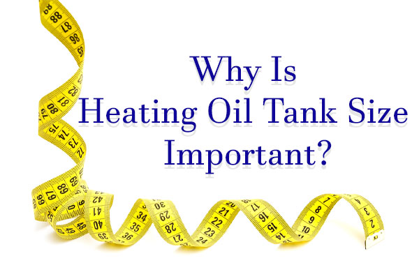 image of tape measure depicting heating oil tank size