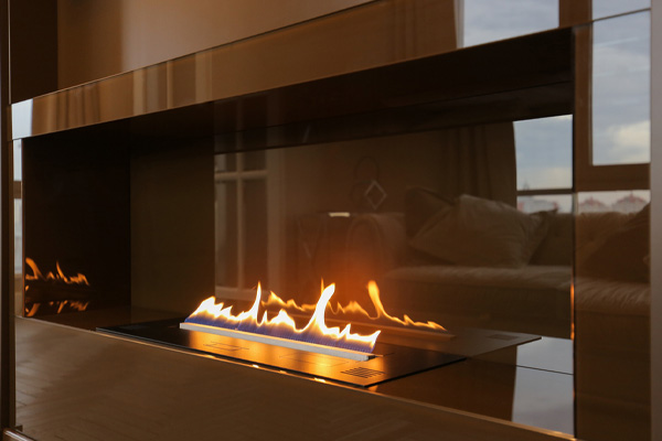 image of a propane fireplace