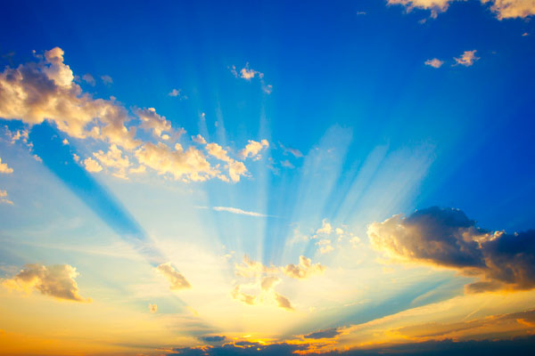 summer sun and heating oil in summer season