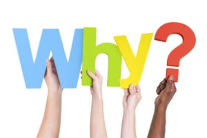 why spelled using colored cutout letters held up by hands depicting routine oil burner cleaning