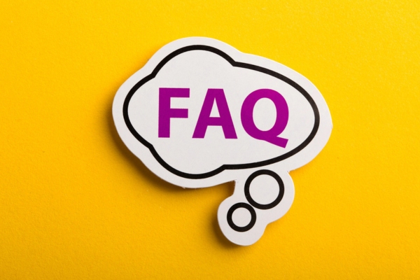 FAQ written on thought bubble depicting questions about propane storage landscaping