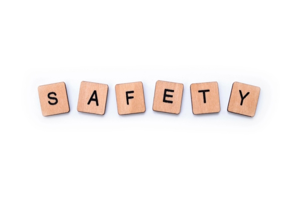 safety word spelled using wooden letter chips depicting propane