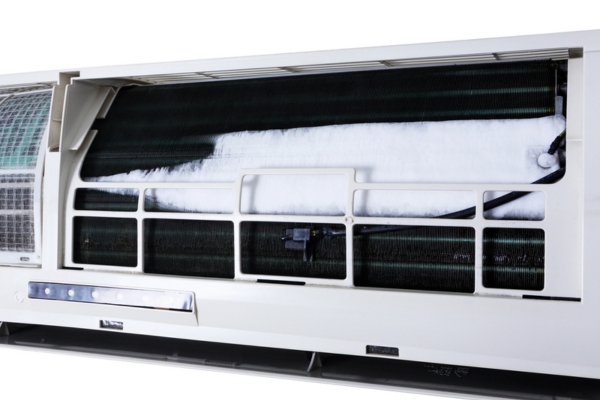 frozen ductless air conditioner