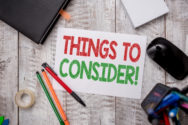 things to consider written on a paper depicting Factors That Affect the Boiler Installation Cost