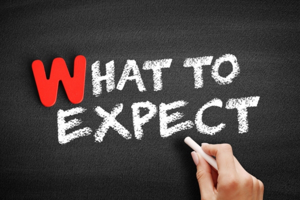 what to expect written on a chalkboard depicting Heating Replacement Process