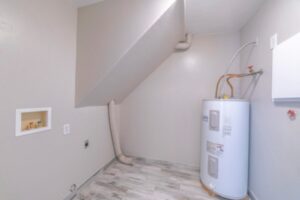 image of a water heater in a room