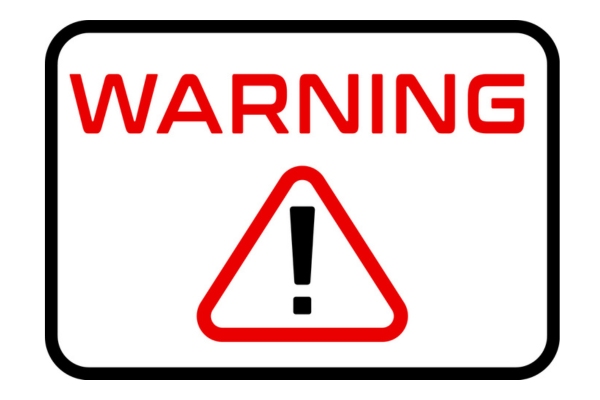 warning sign depicting failing HVAC blower motor