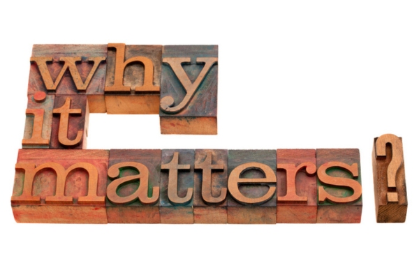 why it matters spelled using wooden letterpress depicting HVAC Air Filters