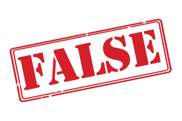 FALSE red stamp depicting Switching to Propane Means Replacing Everything