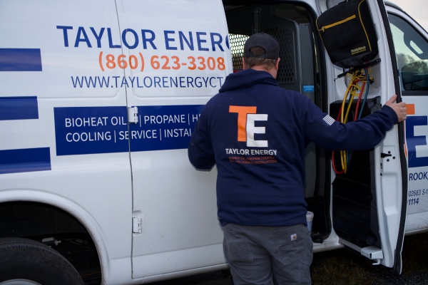 Taylor Energy plumbing expert and service van