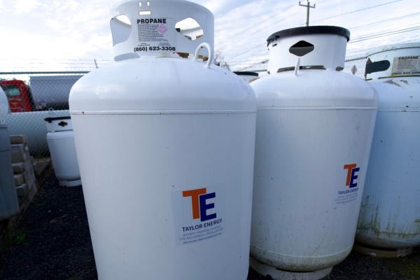 Taylor Energy propane tanks on site