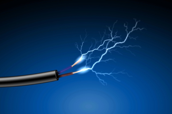 electrical cord with spark depicting Electrical Malfunctions