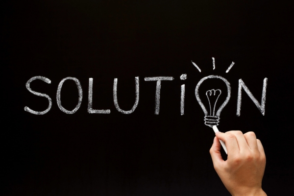 solution written on a chalkboard depicting Protecting Your Plumbing