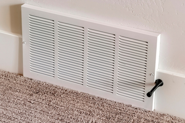 HVAC air vent at home