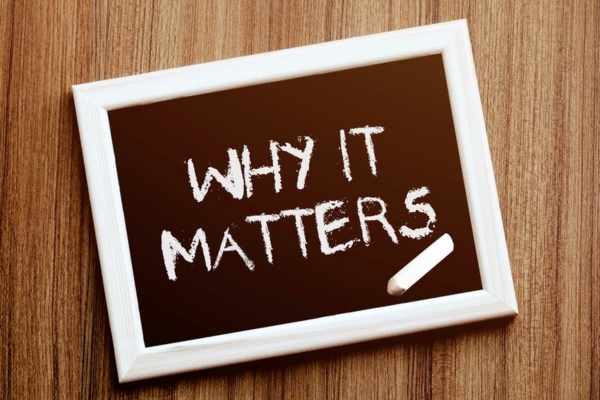WHY IT MATTERS written on a mini chalkboard depicting HVAC Airflow