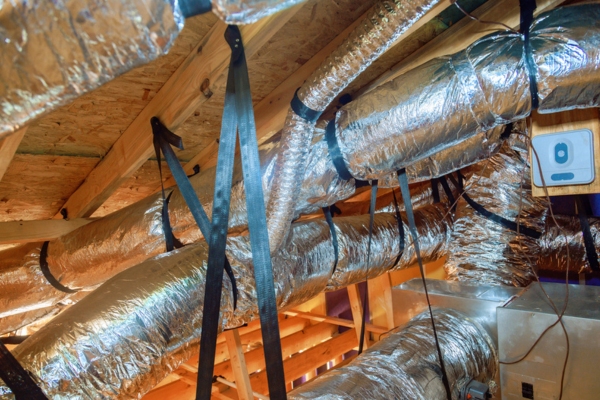different sized HVAC ducts