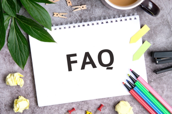 FAQ written on a notepad depicting Water Discoloration questions