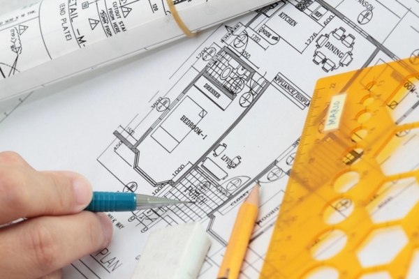blue print of a home