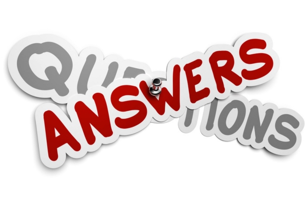 questions answers on a sticker cutout depicting Comfort Air Conditioner FAQs