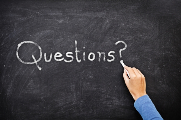 questions written on a chalkboard depicting Air Conditioning Health Effects FAQs